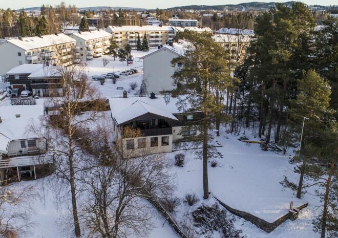 Māja Norvēģijas galvaspilsētā Oslo, no kuras pazuda miljonāra Toma Hāgena sieva Anne Elizabete.