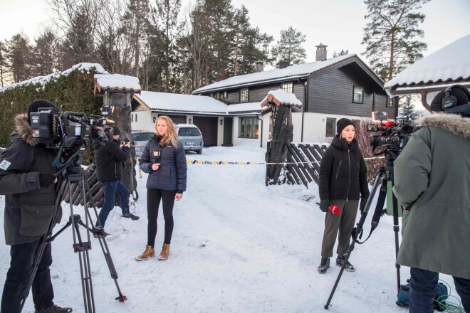 Māja Norvēģijas galvaspilsētā Oslo, no kuras pazuda miljonāra Toma Hāgena sieva Anne Elizabete.