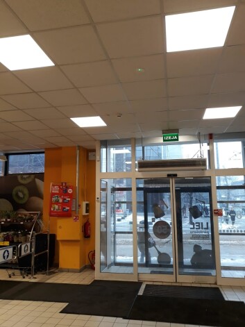 Atjaunoto griestu fragmenti.