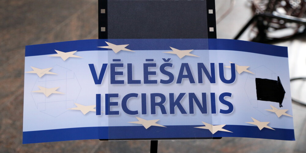 Norāde uz Eiropas Parlamenta vēlēšanu iecirkni.