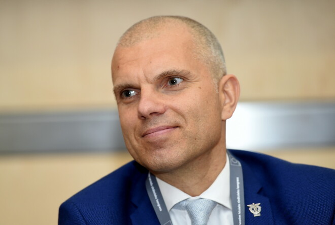 Latvijas tirdzniecības un rūpniecības kameras padomes priekšsēdētājs Aigars Rostovskis.