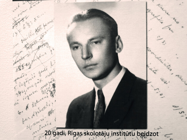 Jānis Mencis, beidzot Rīgas Skolotāju institūtu. 20. gadi.