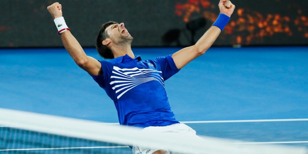 Džokovičs neastāj cerības Nadalam un pārliecinoši uzvar "Australian Open"