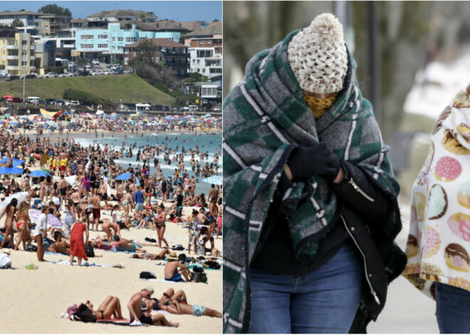 В США жертвами лютых морозов стали 20 человек, а в Австралии люди умирают от жары