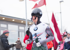 Tomass Dukurs gatavosies sacensībām Kalgari.