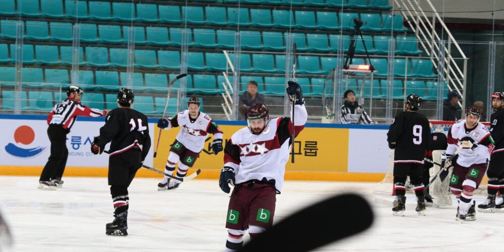 Latvijas hokeja izlase pārbaudes turnīrā Dienvidkorejā uzvar arī Japānu