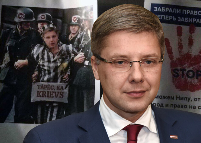 Sāk kriminālprocesu par naidpilnajiem Ušakova atbalsta plakātiem; savu viedokli izsaka arī pats mērs