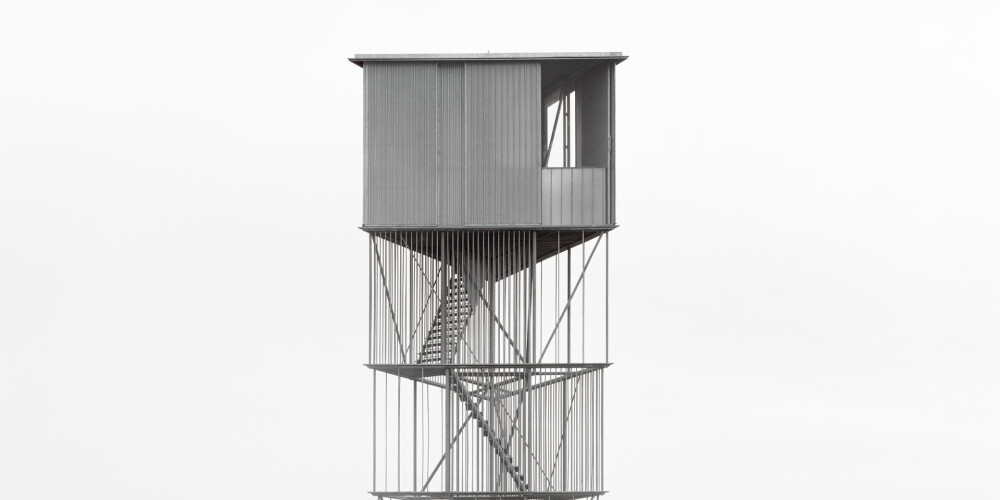 Dāņu arhitekti radījuši putnu vērošanas torni, kur katrs elements ir tikai no viena metāla