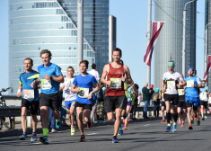 "Lattelecom" Rīgas maratona dalībnieki 21km un 42km distancē.