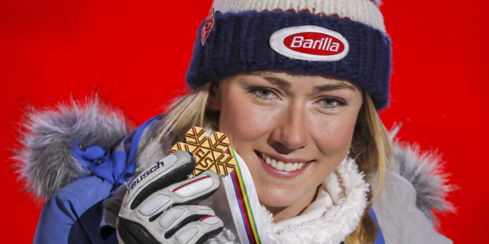 Amerikāņu kalnu slēpotāja Mikaēla Šifrina.