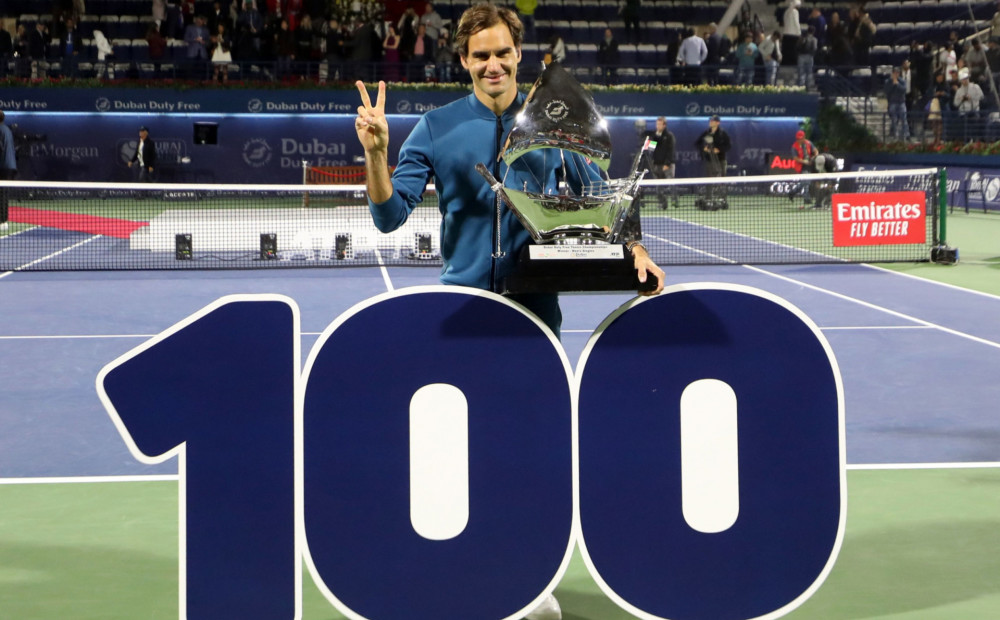 Federers izcīna karjeras 100. ATP titulu