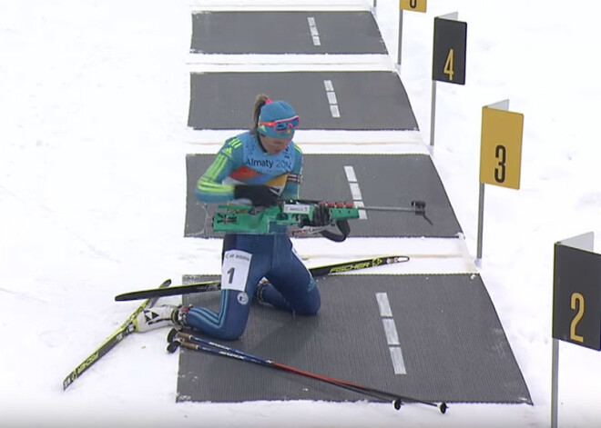 Pāris dienas pirms pasaules čempionāta sākuma Kazahstānas biatlonistei atceļ diskvalifikāciju