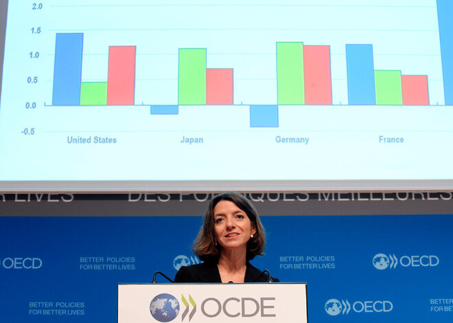 OECD samazina šīgada pasaules ekonomikas izaugsmes prognozi