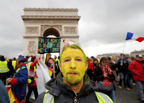 Francijā 17. sestdienu pēc kārtas notiek "dzelteno vestu" protesti