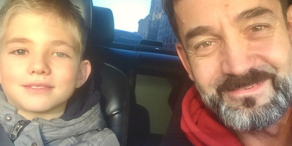 Дмитрий Певцов с сыном Елисеем