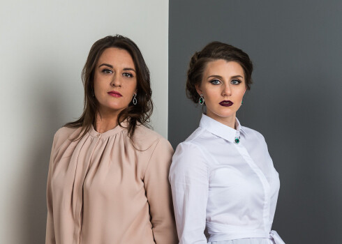 Mirušā uzņēmēja Valērija Maligina meitas - Irina un Nika.