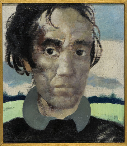 Pauļuks Jānis. 1906-1984. Pašportrets. 1950. Audekls, eļļa. 32x27,5 cm LNMM kolekcija
