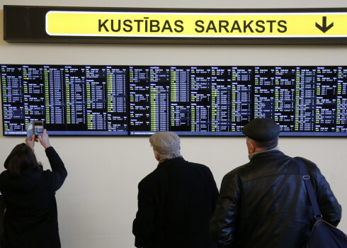 Autobusu kustības saraksts Rīgas Starptautiskajā autoostā.
