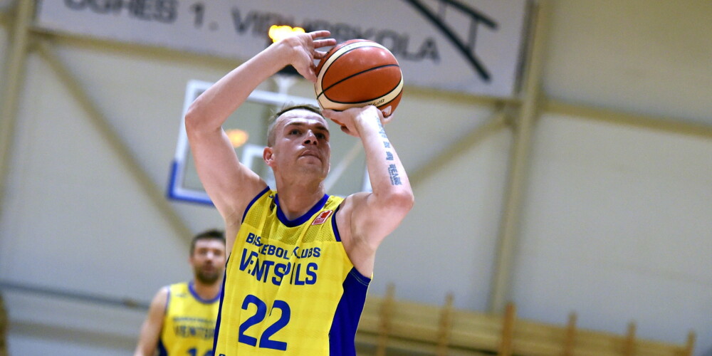 "Ventspils" basketbolisti sīvā cīņā nodrošina pirmo vietu Latvijas-Igaunijas līgas regulārajā čempionātā