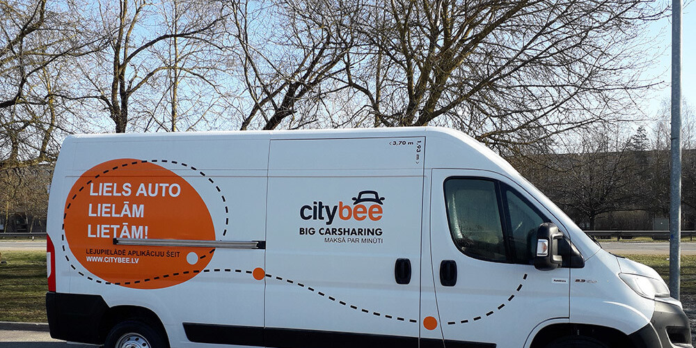 Rīgā pieejama CityBee aplikācija un kravas automašīnu koplietošana!