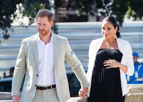 Princis Harijs ar sievu Saseksas hercogieni Meganu.