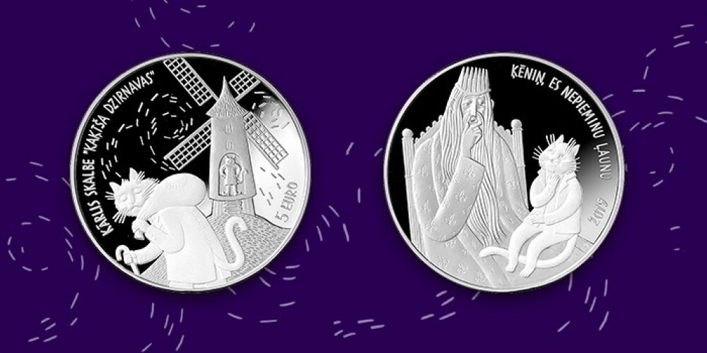 Latvijas Banka izlaidīs kolekcijas monētu "Kaķīša dzirnavas"