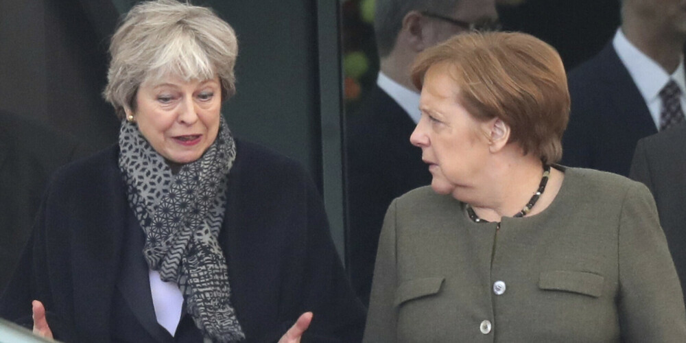 Merkele un Meja ir vienisprātis, ka Lielbritānijai jāizstājas ar vienošanos