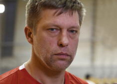 Latvijas handbola izlases galvenais treneris Ušcins atklāj taktiku rītdienas mačam ar Igauniju