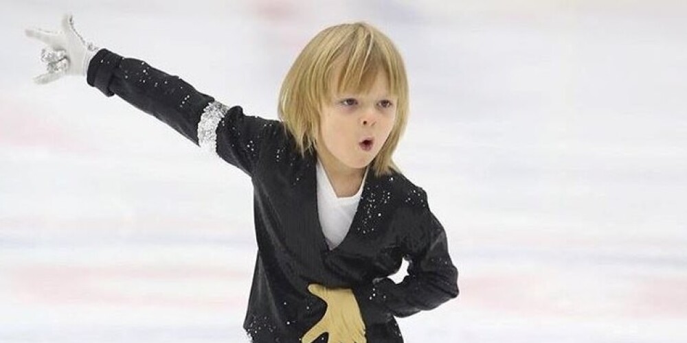 6-летний сын Рудковской и Плющенко завоевал золото со скандальным номером «под Майкла Джексона»