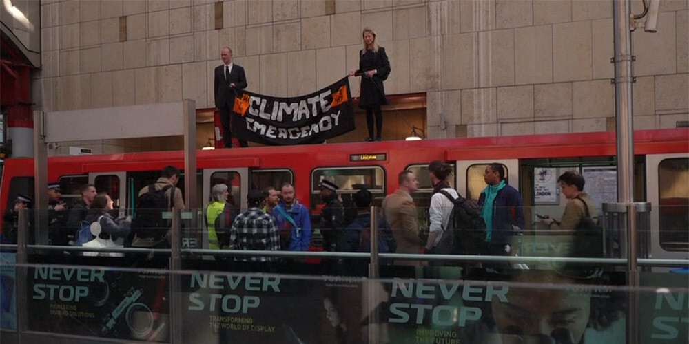 Londonā ceturto dienu turpinās vides aktīvistu protesti
