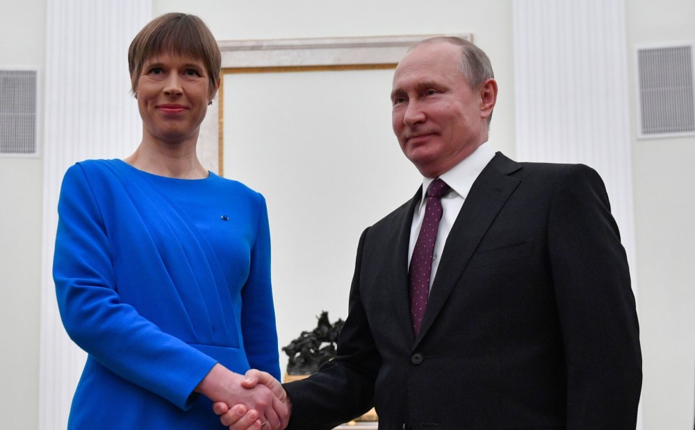 Kaljulaida pēc tikšanās ar Putinu izteikusi vēlmi Krievijas prezidentu uzaicināt apciemot Igauniju