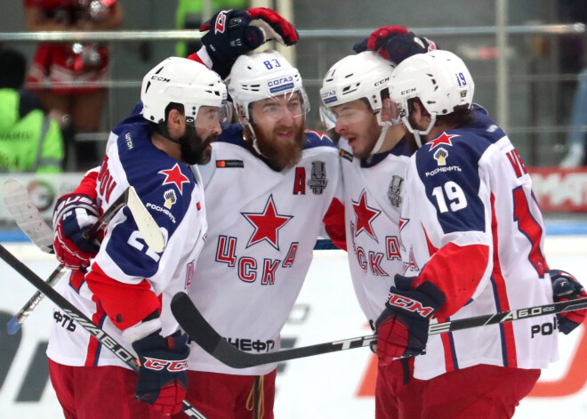 Maskavas CSKA hokejisti pirmo reizi vēsturē iegūst Gagarina kausu