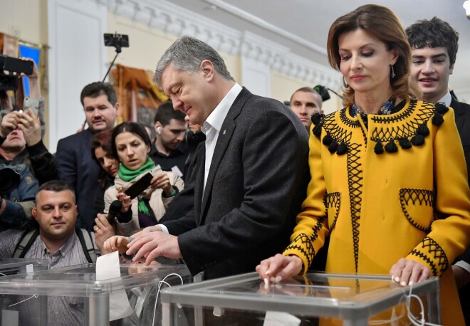 Līdzšinējais Ukrainas prezidents Petro Porošenko.