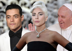 Amerikāņu aktieris Rami Maleks, dziedātāja Lady Gaga un Romas katoļu baznīcas galva Pāvests Francisks.