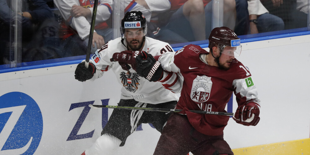 Pasaules čempionāts hokejā: Latvija cīnās ar Austriju - šobrīd 5:2