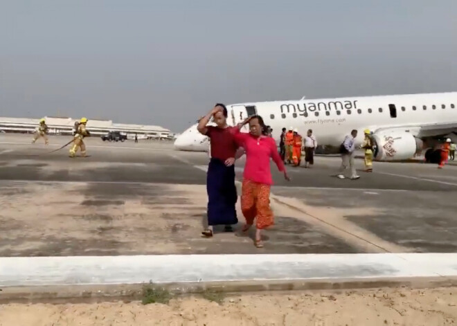 Аварийная посадка пассажирского самолета без шасси попала на видео