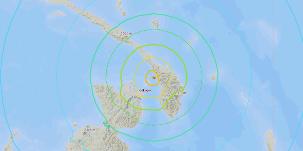 Pie Papua-Jaungvinejas krastiem notikusi 7,5 magnitūdu zemestrīce