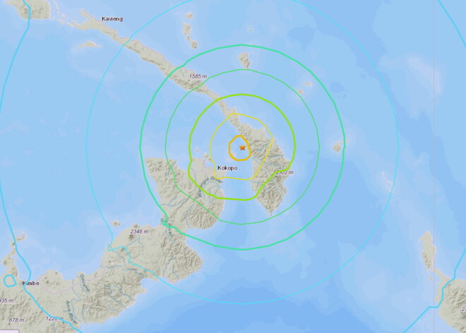 Pie Papua-Jaungvinejas krastiem notikusi 7,5 magnitūdu zemestrīce