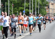 Rīgas maratona dalībnieki 10km distancē.