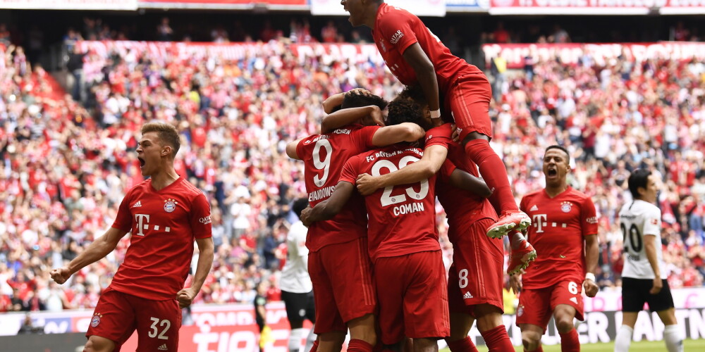 Minhenes "Bayern" septīto sezonu pēc kārtas triumfē Vācijas bundeslīgā