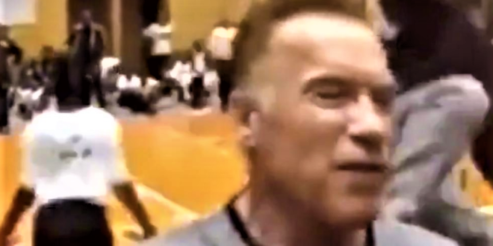 VIDEO: leģendārais Arnolds Švarcenegers piedzīvo uzbrukumu, tiekoties ar faniem