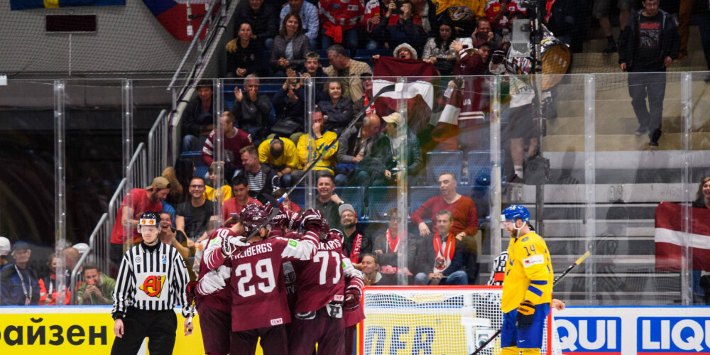Īstā hokeja trillerī Latvijas hokeja izlase diemžēl zaudē Zviedrijai
