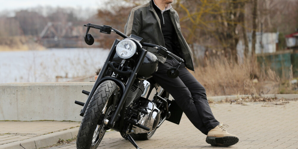 Vīru rokdarbi: āķīgais motocikls