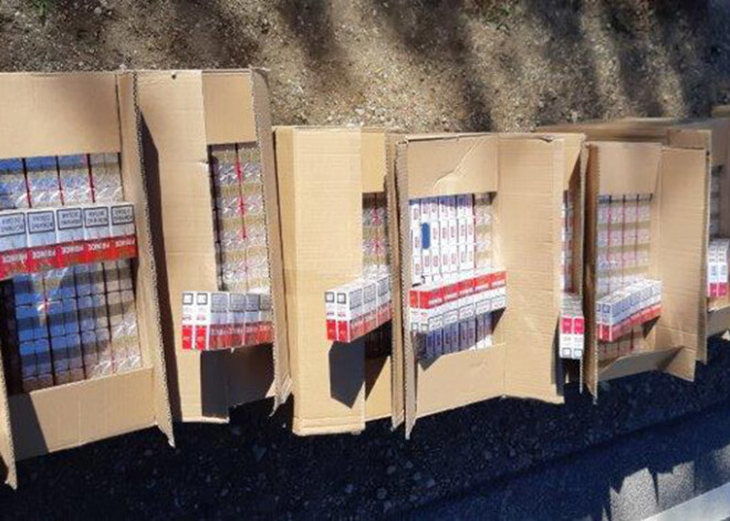 Policisti Vidzemē atklāj un konfiscē lielu daudzumu nelegālās cigaretes