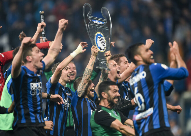 Bergāmo "Atalanta" futbolisti pirmo reizi vēsturē kvalificējas UEFA Čempionu līgai