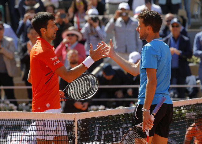 Tīms apspēlē pasaules pirmo raketi Džokoviču un sasniedz "French Open" finālu