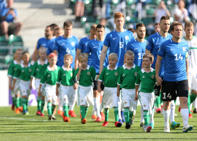 Igaunijas futbolisti Eiropas čempionāta kvalifikācijā izlaiž no rokām uzvaru pret Ziemeļīriju