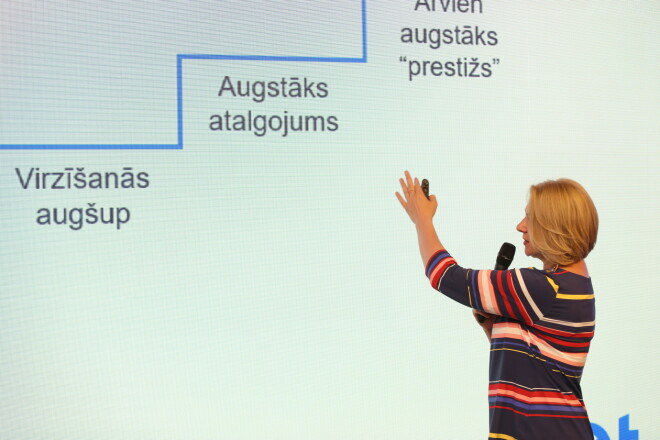 “Tet” Personāla vadības departamenta direktore Ingrīda Rone: “Jāgatavojas tam, ka darba mūžs ilgs 50 gadus”.