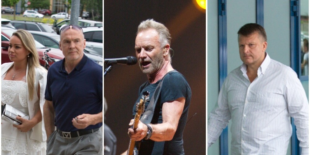 FOTO: Šlesers, Indriksons un citi mūzikas mīļi bauda britu dziesminieka Stinga koncertu