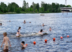 На пляже Луцавсалы снова разрешено купаться